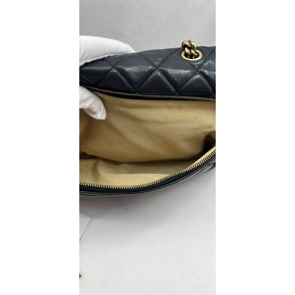 Chanel Vintage Classic Flap BlackLambskin Gold Hardware Quilted Double Chain Bag - Picture 5 of 10